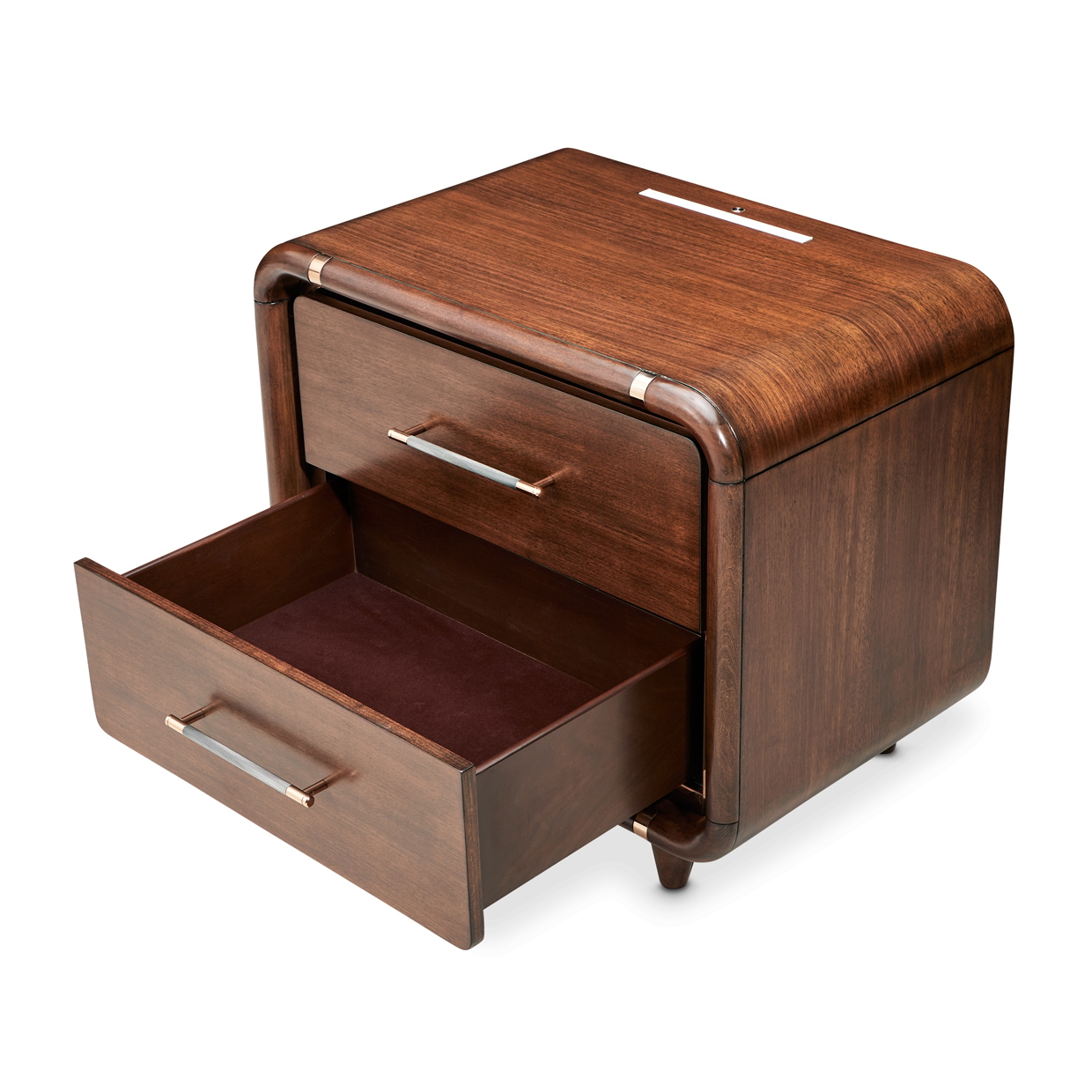 Two-Drawer Nightstand w/LED Lighting