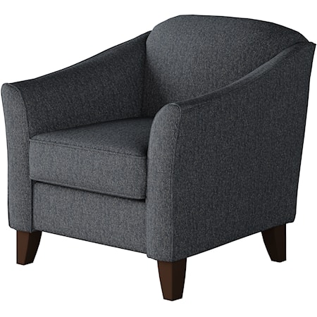 Accent Chair with Sloped Arms