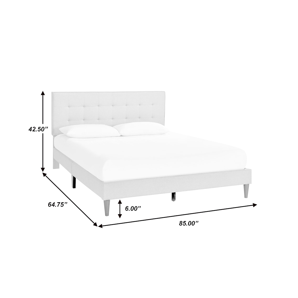 Accentrics Home Fashion Beds Queen Upholstered Bed