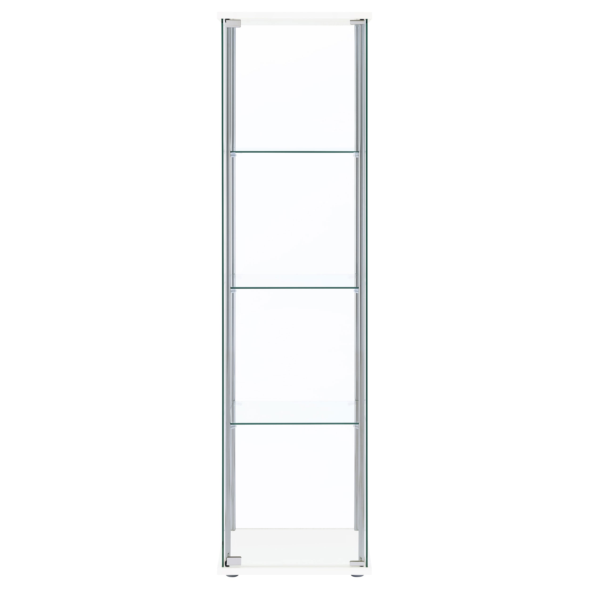 Bellatrix 4-shelf Glass Curio Cabinet