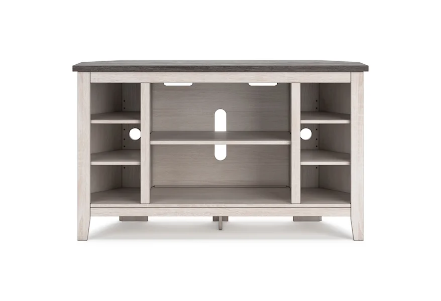 Dorrinson Corner TV Stand by Signature Design by Ashley at Furniture and ApplianceMart