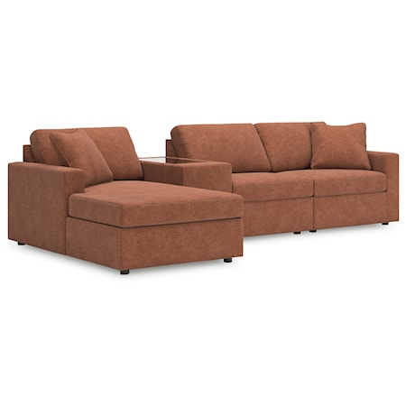 4-Piece Sectional With Chaise