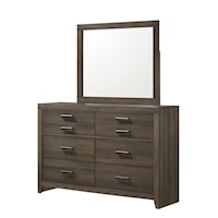 Marley Contemporary 6-Drawer Dresser & Mirror Set