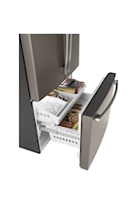 GE Appliances Refrigerators 24.9 Cu. Ft. Bottom Mount Refrigerator Fingerprint Resistant Stainless Steel - GDE25EYKFS