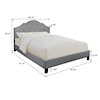 Accentrics Home Fashion Beds Full Upholstered Bed