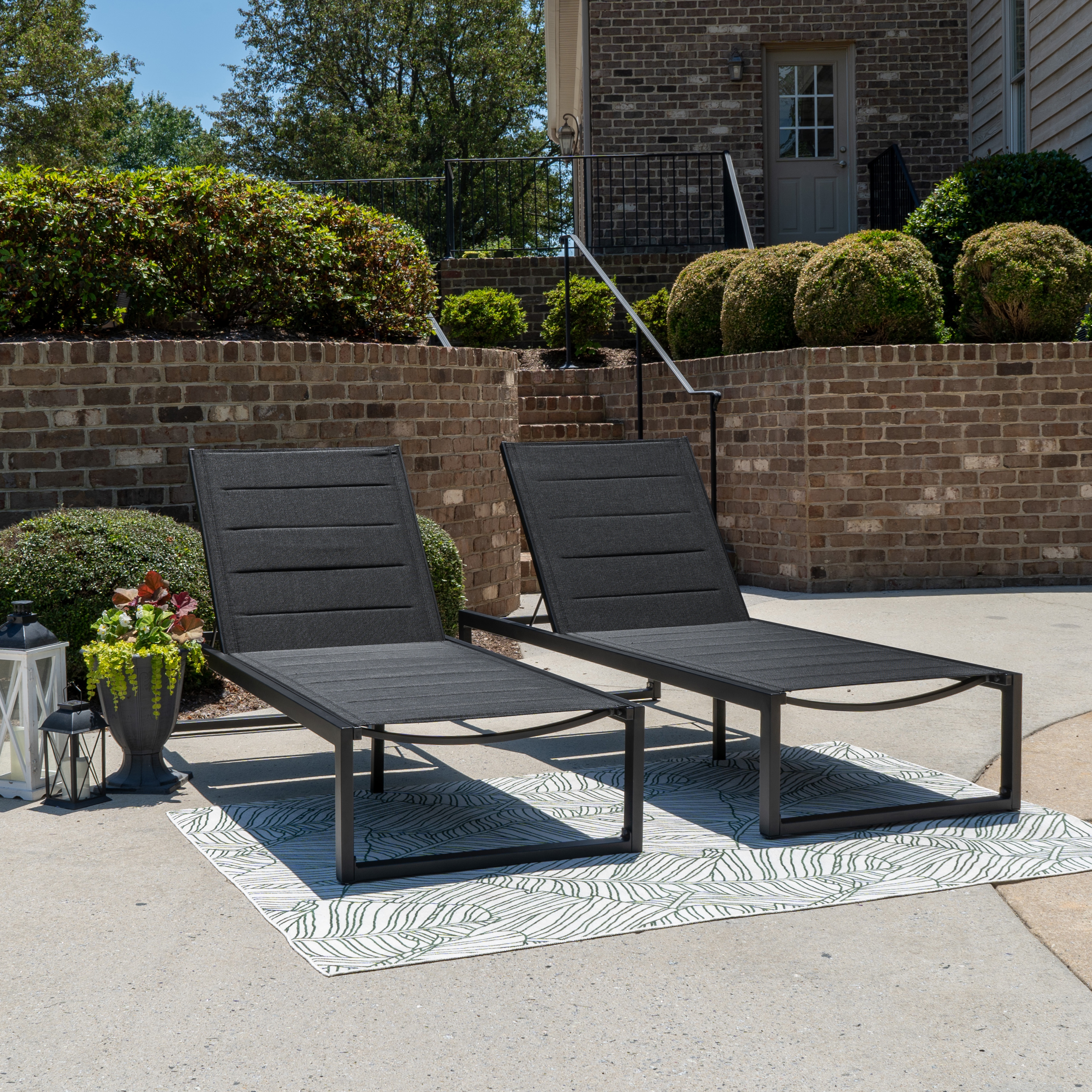 2-Piece Outdoor Chaise Set