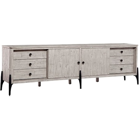 Contemporary 95" Console with Cord Management