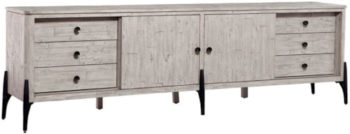 Contemporary 95" Console with Cord Management