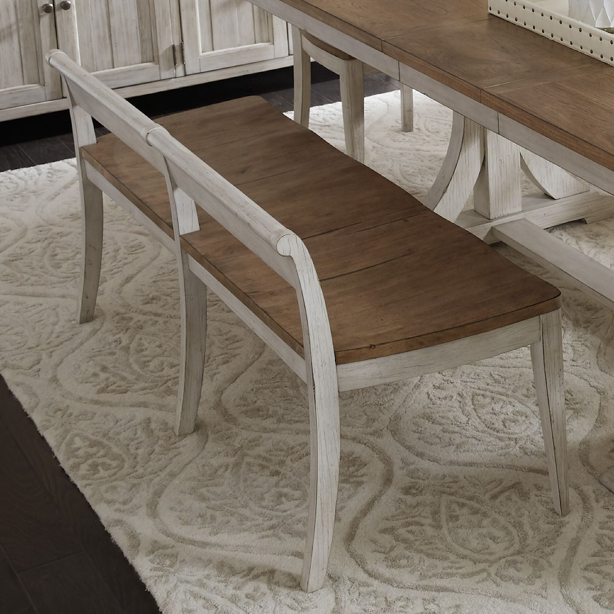 Liberty Furniture Farmhouse Reimagined 6-Piece Trestle Table Set