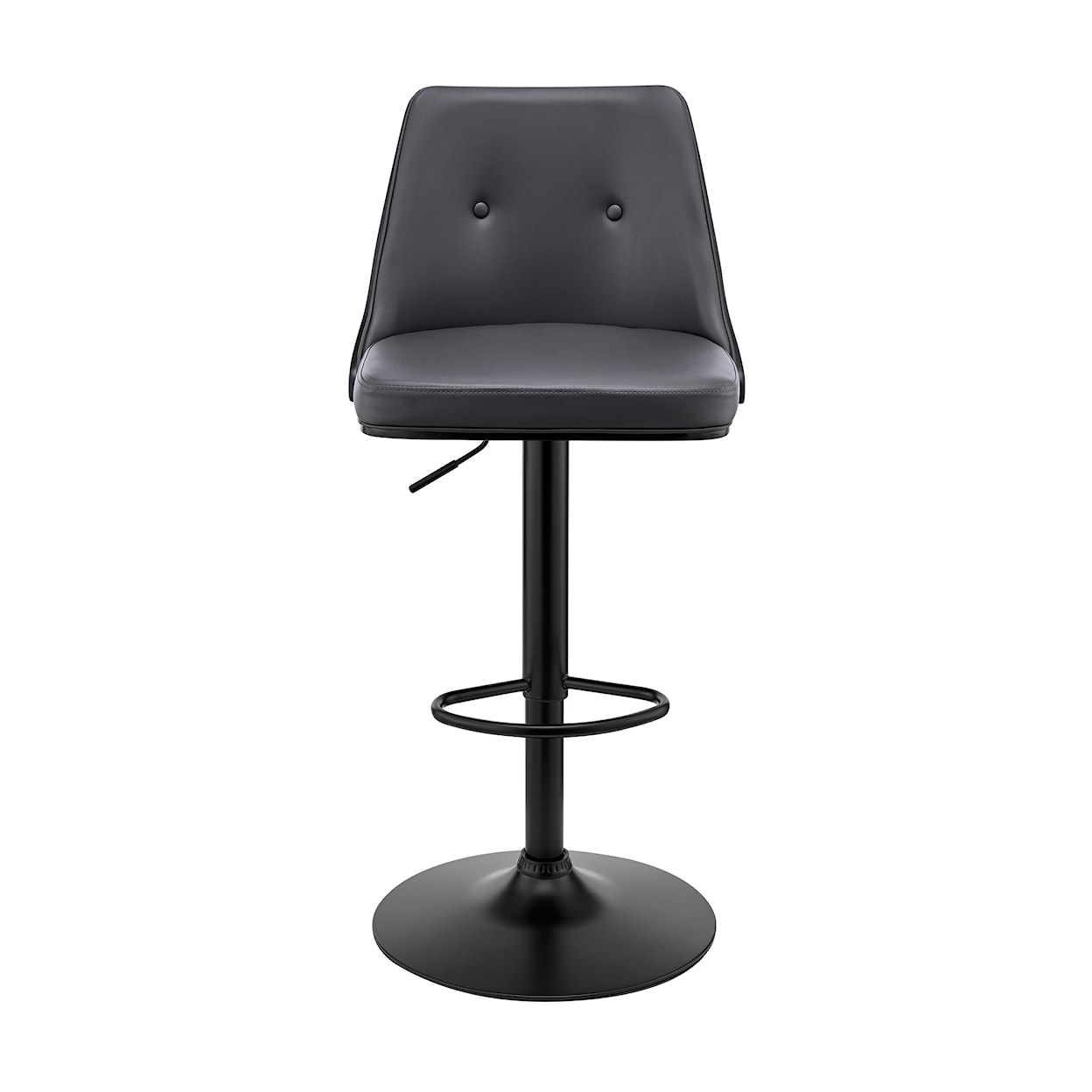 Armen Living Jacob Upholstered Swivel Bar Stool