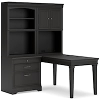 4-Piece Peninsula Desk