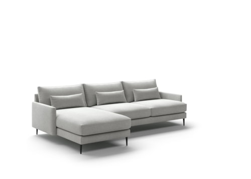 Contemporary Sofa Sectional with Reversible Chaise