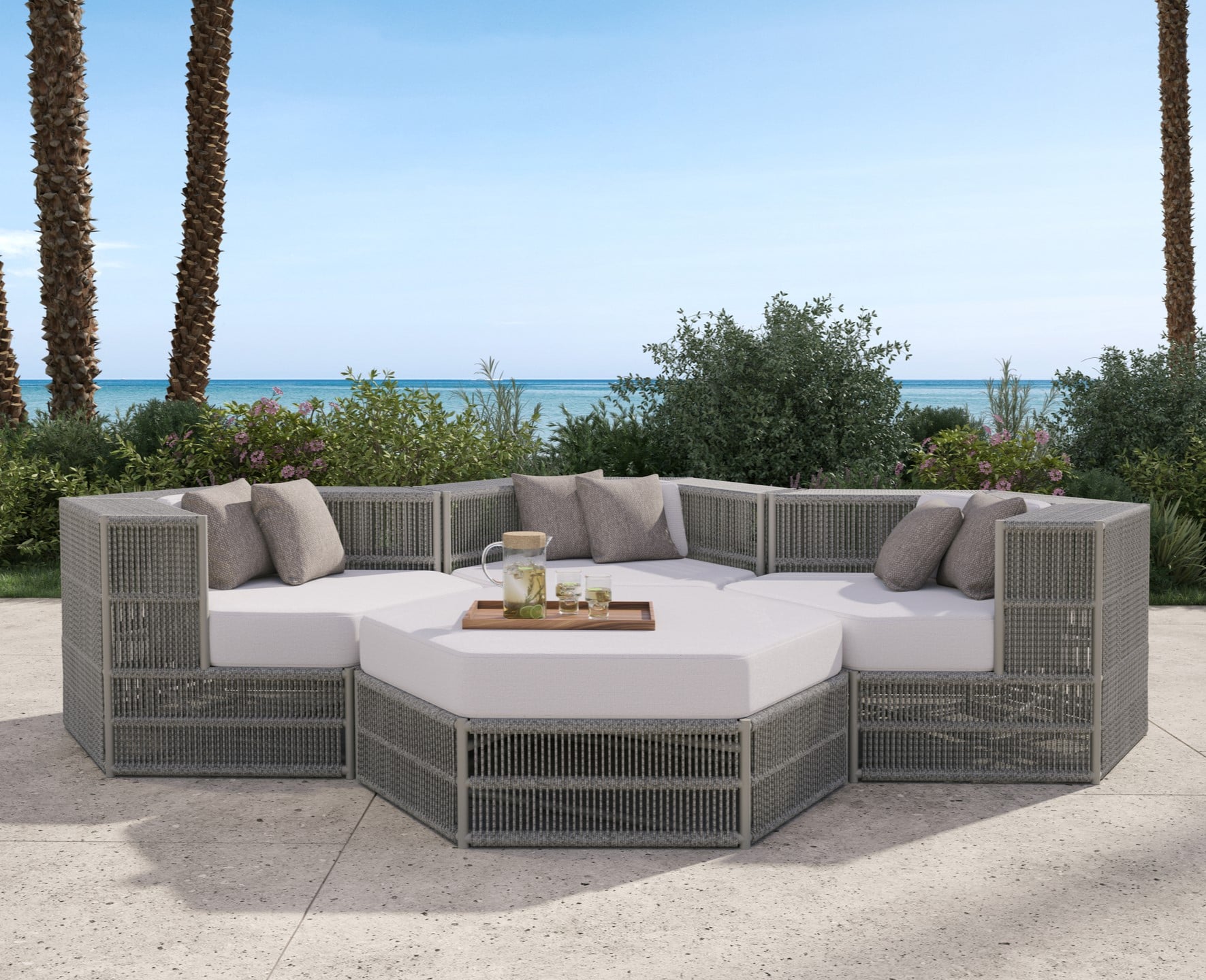 4-pc. Hex Lounge Modular Seating Group