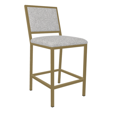 Non-Swivel w/ Back Counter Stool