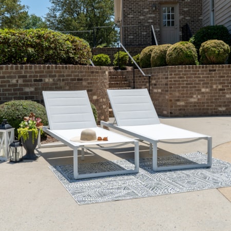 2-Piece Outdoor Chaise Set