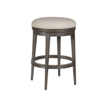 Cecile Backless Swivel Barstool