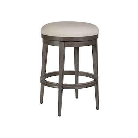 Cecile Backless Swivel Barstool