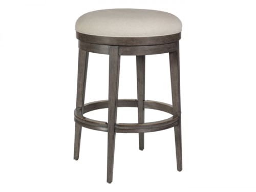 Cecile Backless Swivel Barstool