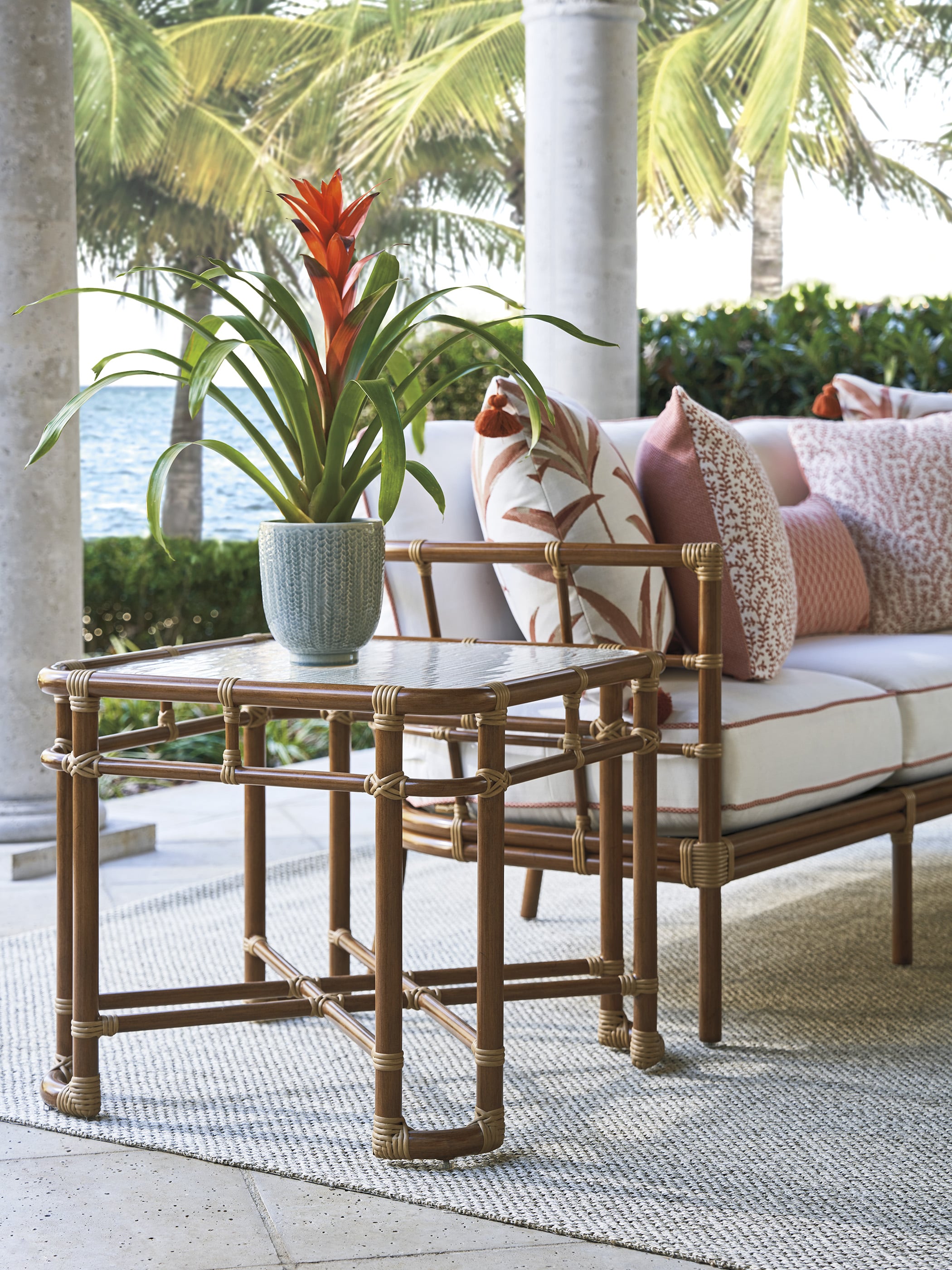 Tommy Bahama Outdoor Living Sandpiper Bay Outdoor Square End Table