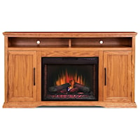 Casual 2-Door 66" Fireplace Console