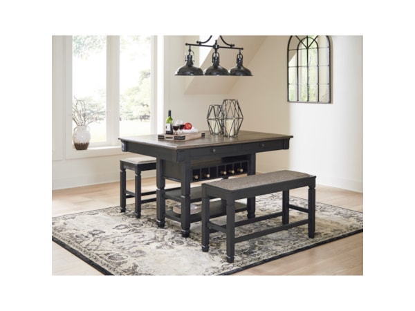 3-Piece Counter Table and Bench Set