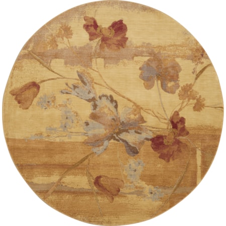 7'9" Round  Rug