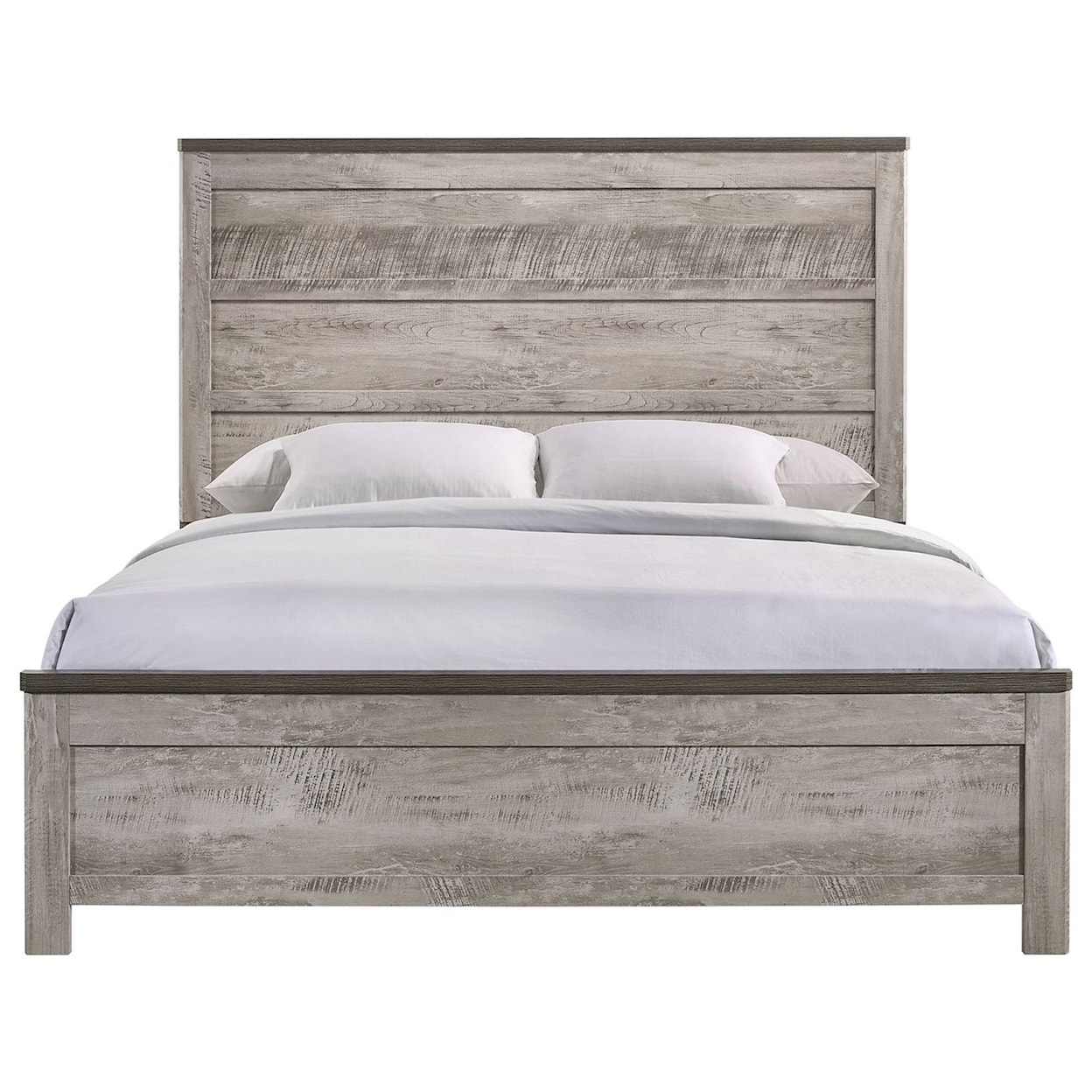 Elements International Millers Cove- King Panel Bed