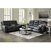 Ashley Signature Design Warlin Power Reclining Loveseat with Console