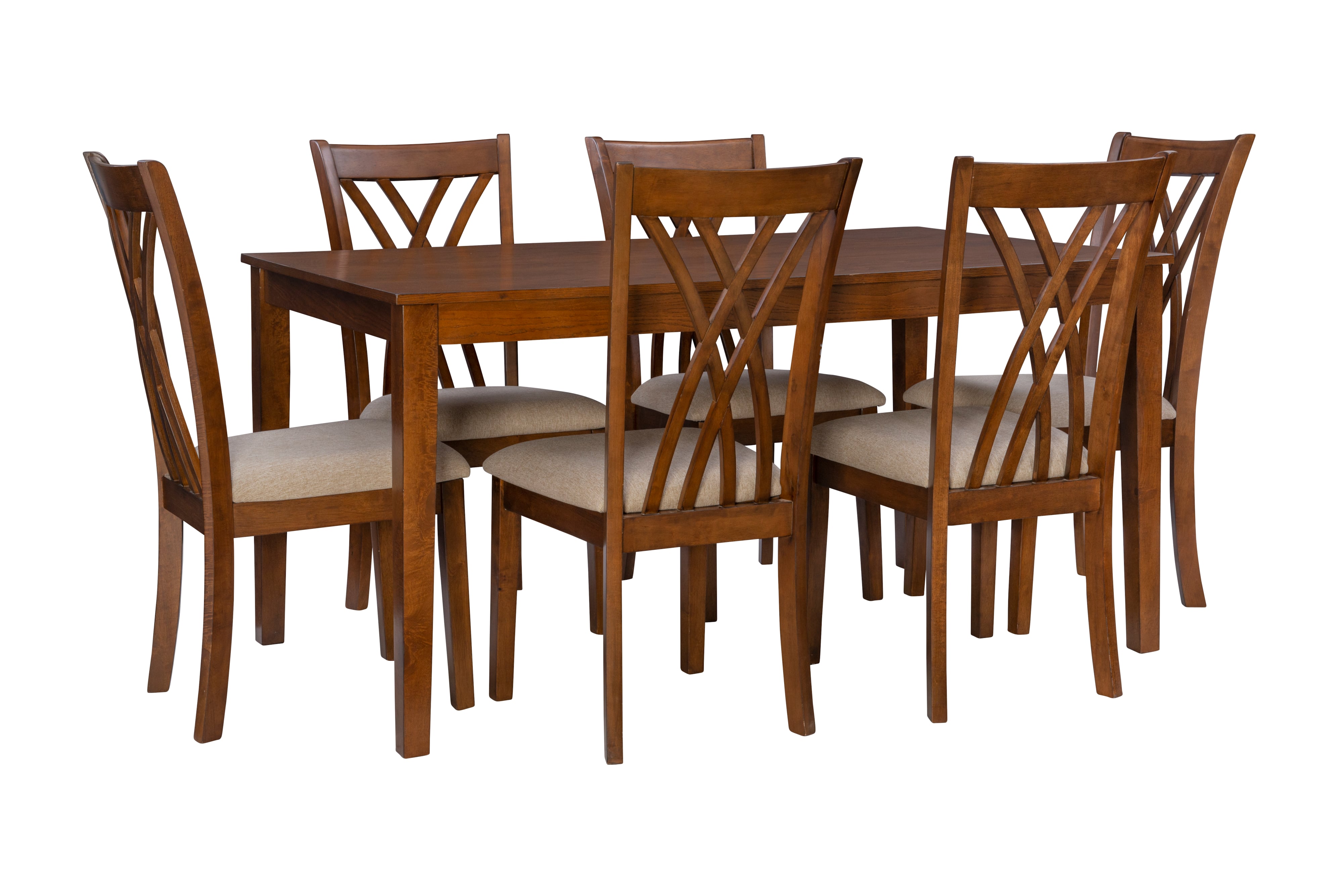 Powell Maggie 20D2025B Farmhouse 7 Piece Dining Set Westrich