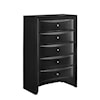 Elements International Emily 5-Drawer Bedroom Chest