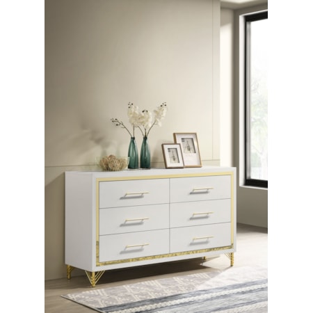 Lucia 6-drawer Dresser