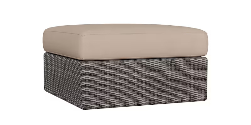 Bassett Ashford Outdoor Wicker Ottoman