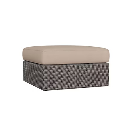 Outdoor Wicker Ottoman