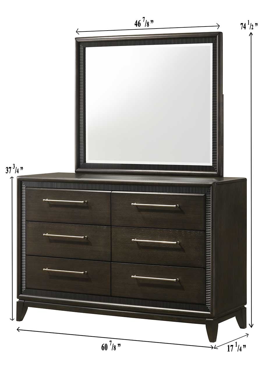 Dresser &amp; Mirror Set