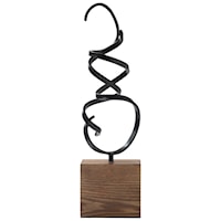 Ruthland Black/Brown Sculpture