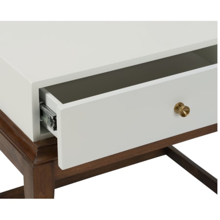 Emery End Table - White