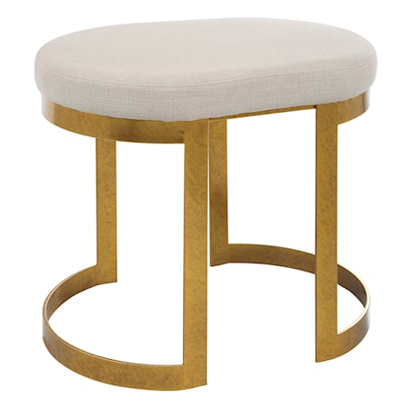 Infinity Gold Accent Stool