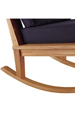 Modway Marina Outdoor Patio Teak Rocking Chair