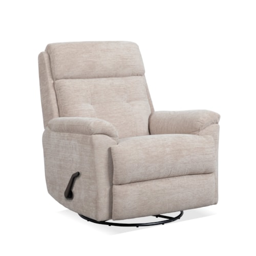 Sophisticated Swivel Gliding Recliner with Removable Back