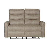 Contemporary Power Reclining Loveseat with USB Ports