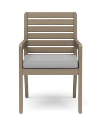 Transitional Outdoor Dining Armchair Pair