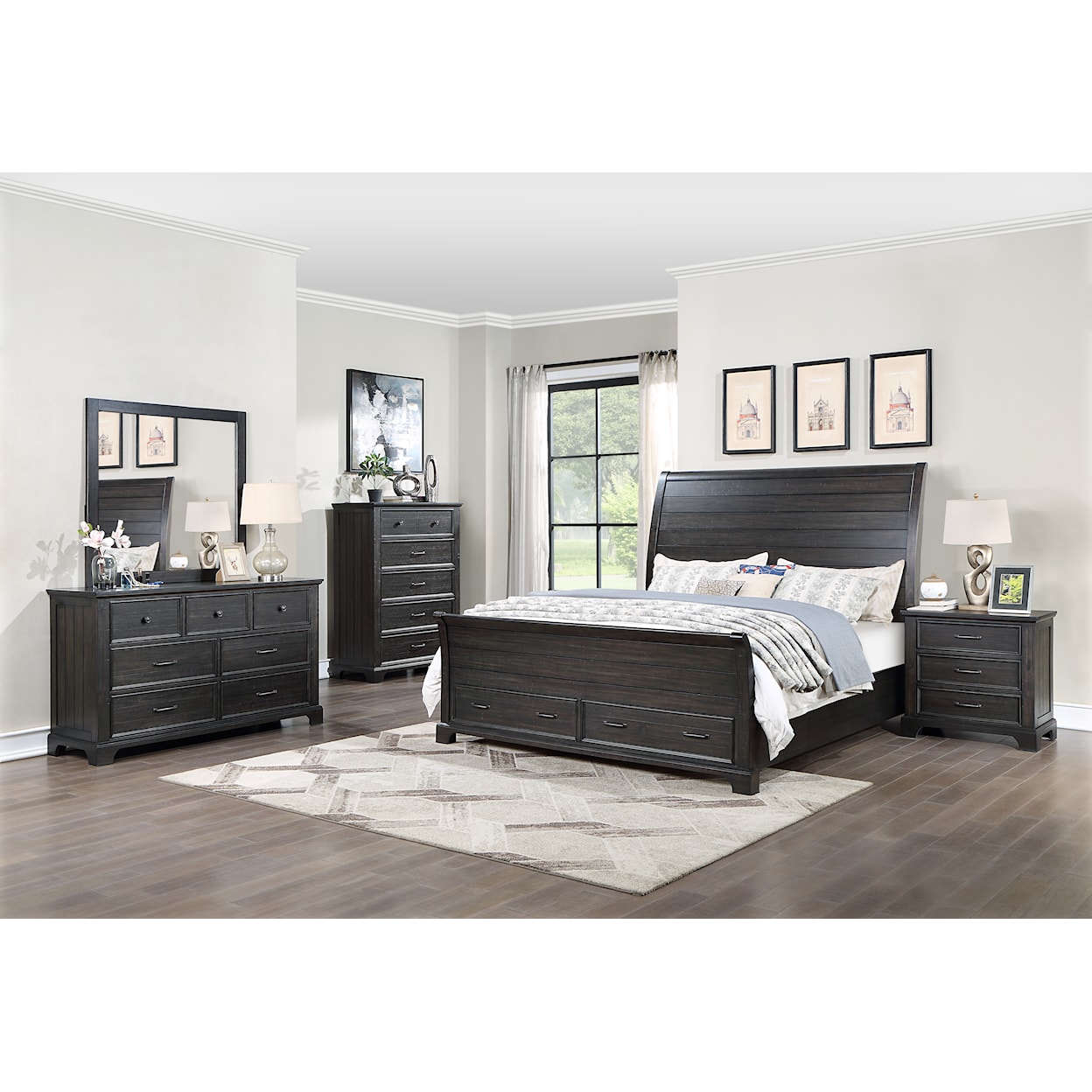 New Classic Furniture Stafford County California King Bedroom Set