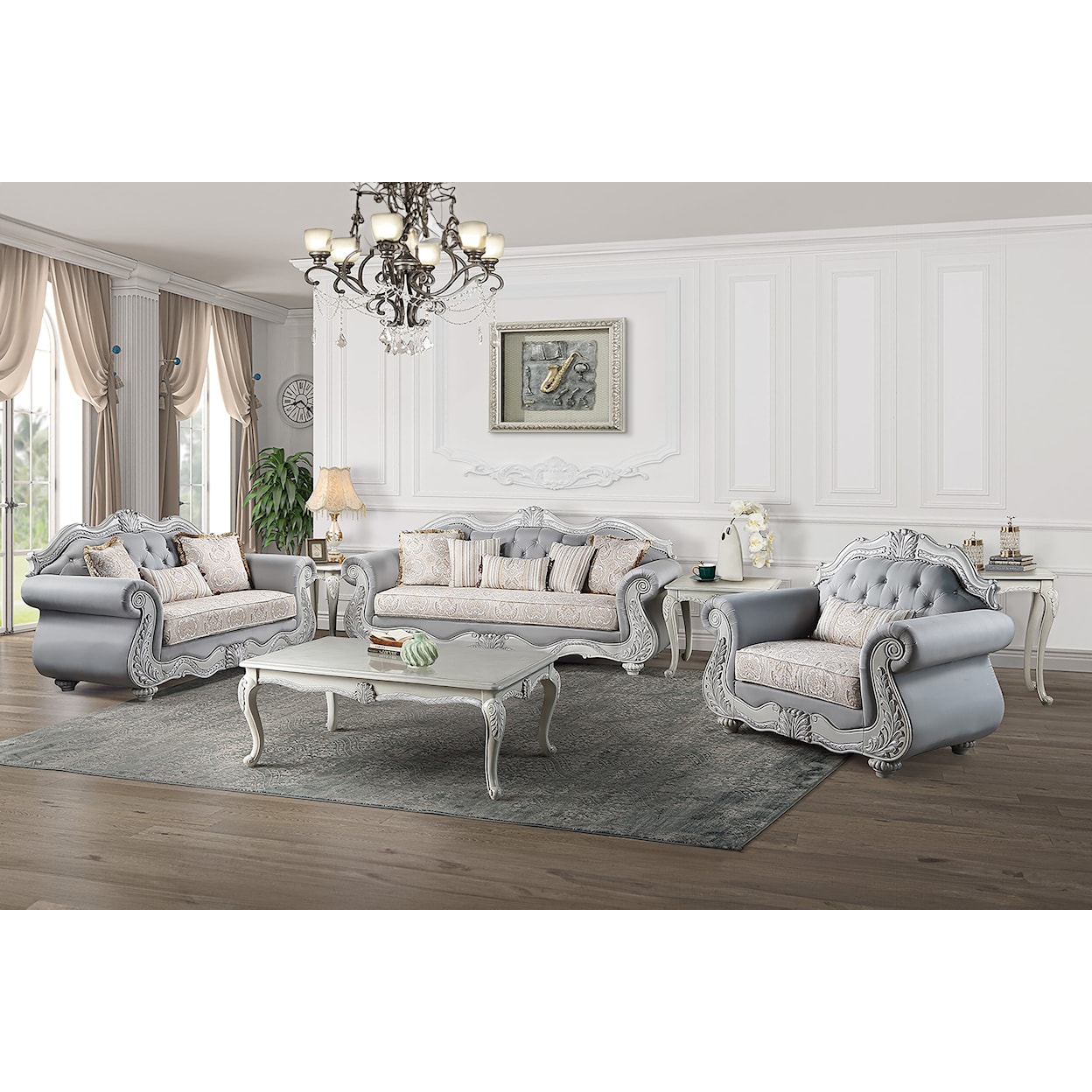 New Classic Furniture Cambria Hills Upholstered Loveseat
