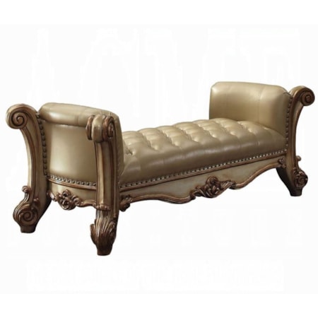 Button Tufted Bench