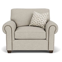 Transitional Chair with Nailheads