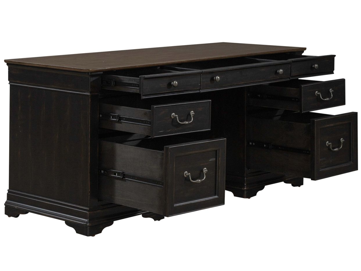 Liberty Furniture Meritage 7-Drawer Jr. Executive Desk