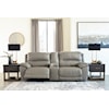 Ashley Signature Design Dunleith Power Reclining Sectional Loveseat