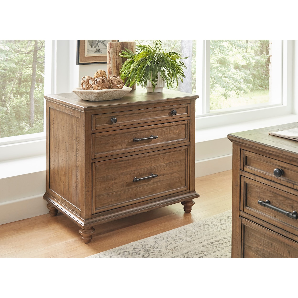 Aspenhome Hensley 2-Drawer Workstation Combo File