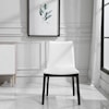 Uttermost Accent Furniture - Accent Chairs Delano White Armless Chair S/2