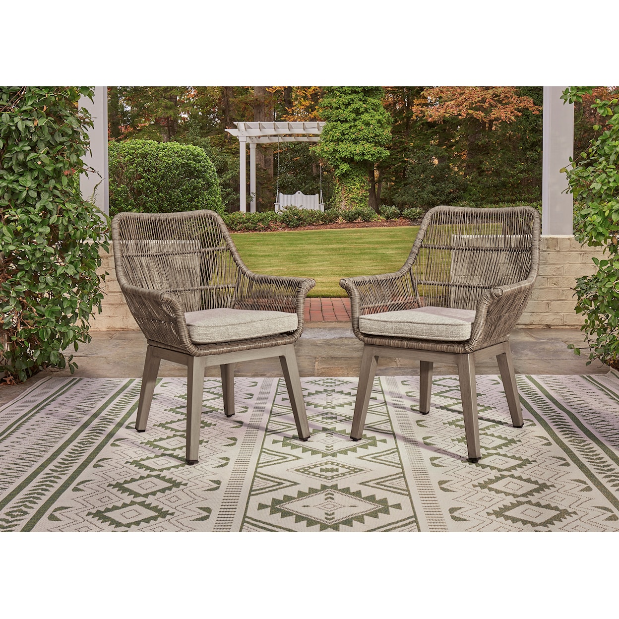 Signature Design by Ashley Beach Front 7-Piece Outdoor Dining Set